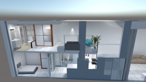 Infografía para diseño de duplex Málaga