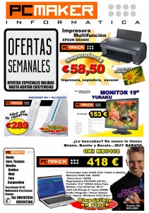 Publicidad cartel venta Informática ofertas
