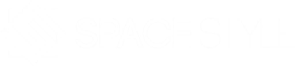 logo space style blanco